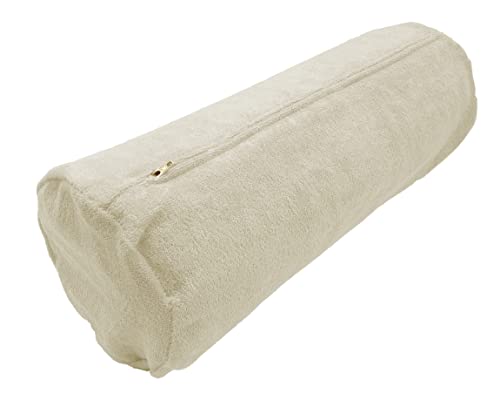 Kneer Nackenrollenbezug Frottee Reißverschluss für 15x40 cm Nackenrollen Farbe: Natur von Kneer