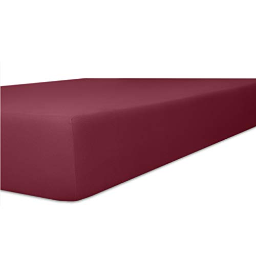 Kneer Qualität 22 Vario-Stretch Topper-Spannbetttuch 120x200x4-12 cm 49 Burgund von Kneer