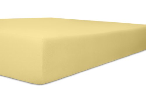 Kneer Spannbettlaken, Spannbetttuch, Easy-Stretch Qualität 25 Größen 180 x 200-200 x 220 cm Creme von Kneer