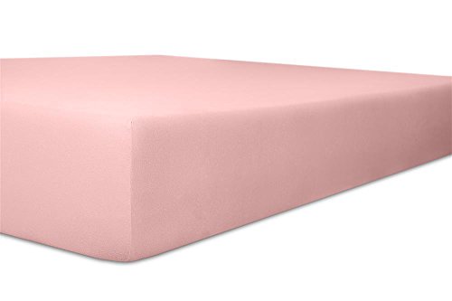 Kneer Spannbettlaken, Spannbetttuch, Fein-Jersey Qualität 50 Größen 60 x 120-70 x 140 cm rosa von Kneer
