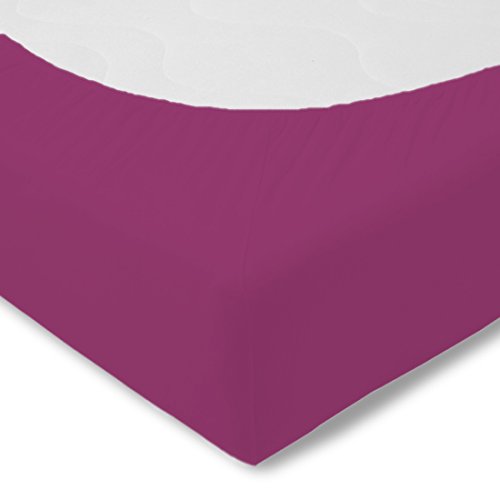 Kneer Spannbettlaken 140x200-160x200 cm 52 Fuchsia von Kneer