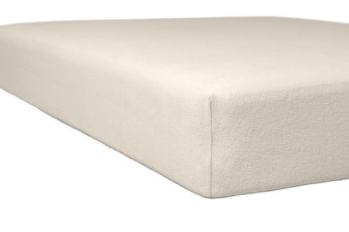 Kneer Spannbetttuch, Baumwoll-Mischgewebe, Beige, 140 cm x 200 cm von Kneer