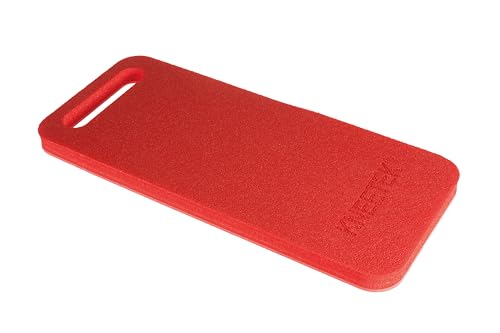 Kneetek RedPad Slim Kniekissen | 450×195×23 mm |– ergonomisches Knieschutzpolster für Arbeiten im Knien | Dämpfend & isolierend | PE-Schaum | mit Griffloch & Ablage | Made in Germany | von Kneetek