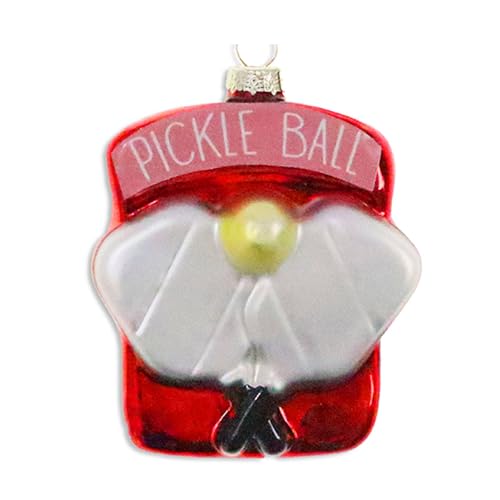 Pickleball Weihnachtsschmuck Passende Paddel mit Sportkugel Glas Urlaub Baumschmuck Pickleball Weihnachtsschmuck Passende Paddel mit Sportkugel Glas Urlaub Baumschmuck von Knextion Inc