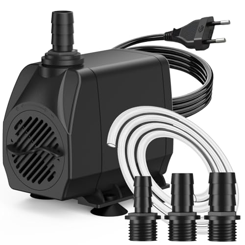 Knifel Springbrunnenpumpe 45W 2500L/H Automatische Abschaltung bei Niedrigwasser Schutz vor überhitzung Funktion Ultra Leise Teichpumpe Wasserpumpen Mit 1,8m Kabel für Brunnen, Hydroponik-Systeme Knifel Springbrunnenpumpe 45W 2500L/H Automatische Abschaltung bei Niedrigwasser Schutz vor überhitzung Funktion Ultra Leise Teichpumpe Wasserpumpen Mit 1,8m Kabel für Brunnen, Hydroponik-Systeme von Knifel