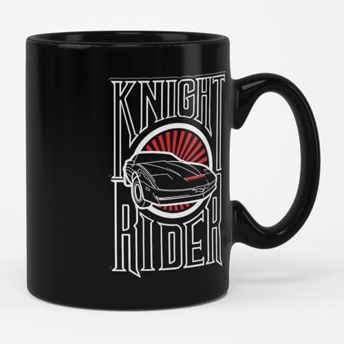 Knight Rider Offizielles Lizenzprodukt Kaffeebecher (Schwarz) von Knight Rider