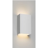 Knightsbridge - Applique G9 Cuboid Up and Down Plâtre Blanc 230V IP20 40W von Knightsbridge