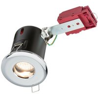 Knightsbridge - Brandschutz-Downlight Chrom, 230V IP65 GU10 ic von Knightsbridge