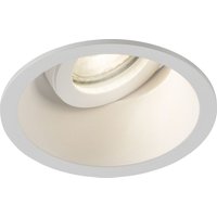 Knightsbridge - Dipa Single Tilt Round Anti-Glare Downlight Weiß - DIB1TRW von Knightsbridge