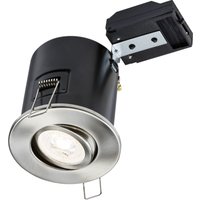 Knightsbridge - Downlight coupe-feu Tilt GU10 - Chrome 230V IP20 35W von Knightsbridge