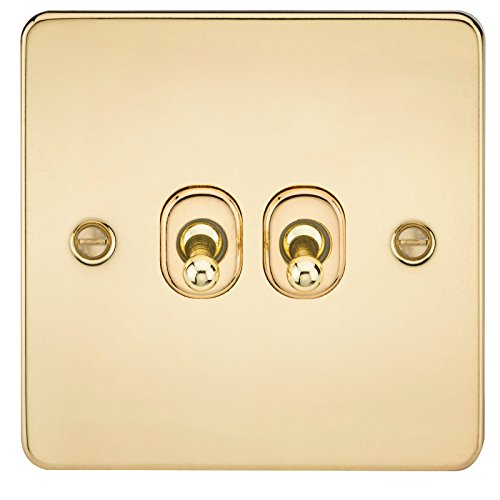 Knightsbridge FP2TOGPB Flache Platte, poliertes Messing, Polished Brass von Knightsbridge