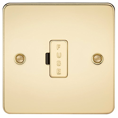Knightsbridge FP6000PB FPAV6000PB Flachplatte, 13 A, gesicherter Sporen, poliertes Messing von Knightsbridge