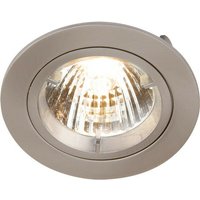 Knightsbridge - GU10 Brushed Chrome Einbau Fixed Twist & Lock Downlight, 230V von Knightsbridge