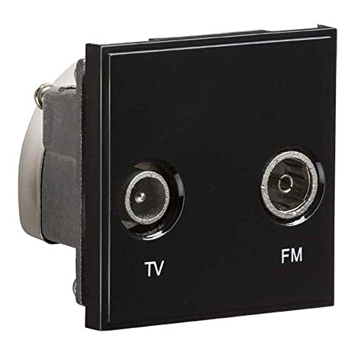 Knightsbridge NETDITVBK Diplex-TV/FM DAB Steckdosenmodul, Schwarz, 50 mm x 50 mm von Knightsbridge