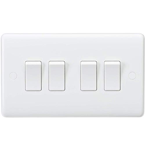 Knightsbridge Schalter, mit gebogenen Kanten, weiß, CU4100 Knightsbridge Schalter, mit gebogenen Kanten, weiß, CU4100 von Knightsbridge
