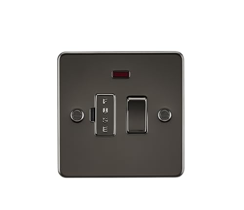 Knightsbridge fpav6300ngm 13 A Teller flach Switched Fused Spur Einheit mit Neon Light – Gunmetal von Knightsbridge