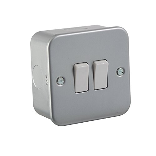 Knightsbridge m3av000 10 Objektbereich eine 2-Wege Metall Clad Switch – Silber, Unit-1 von Knightsbridge