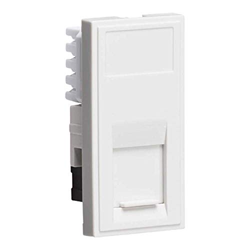 RJ45 Auslassmodul, 25 mm x 50 mm, Weiß von Knightsbridge