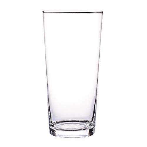 KnikGlass Wassergläser Glas Vase Deko, transparent, Höhe 25 cm (#C) von KnikGlass