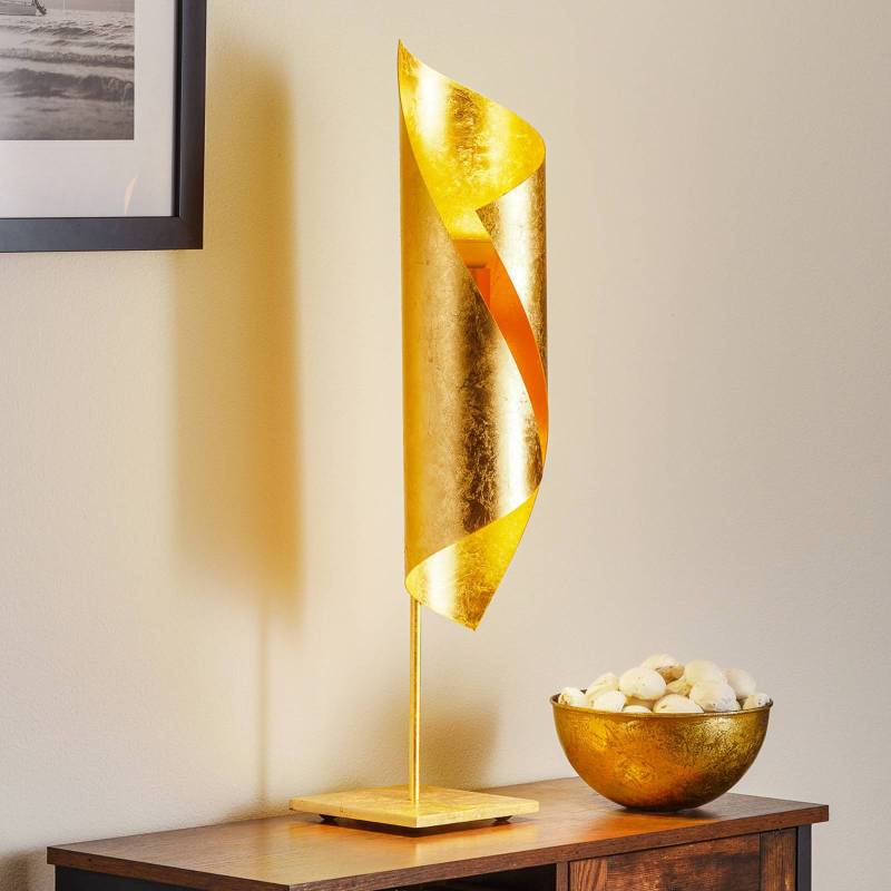 Knikerboker Hué Blattgold-Tischleuchte, 70 cm hoch von Knikerboker