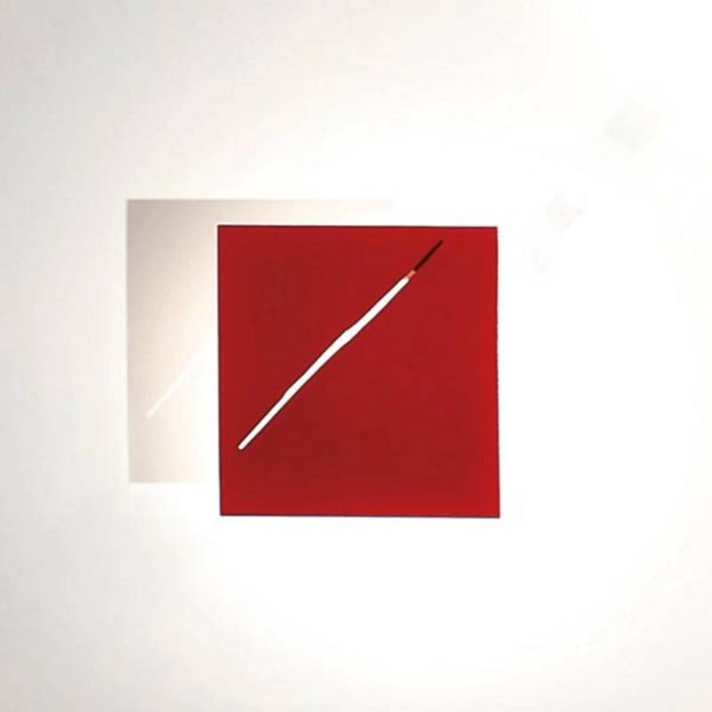 Knikerboker Des.Agn Led Wandleuchte Leuchte Rot Beleuchtung Wandlampe B-Ware von Knikerboker