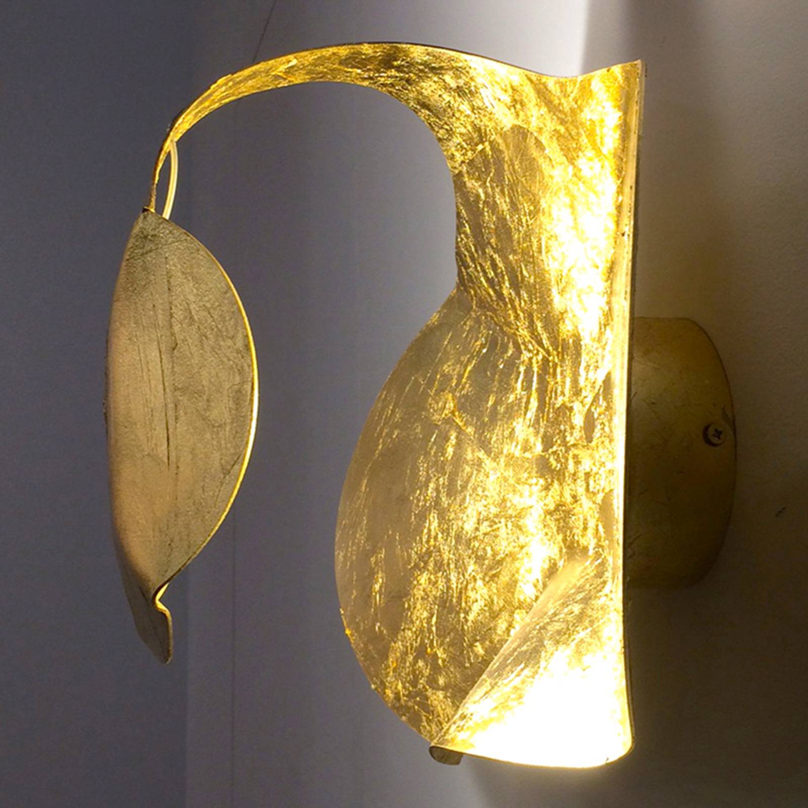 Knikerboker Gi.Gi LED-Designer-Wandleuchte, gold von Knikerboker