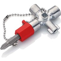 TwinKey Schaltschrankschlüssel für gängige Schränke und Absperrsysteme, Länge: 00 11 02 44mm - Knipex von Knipex