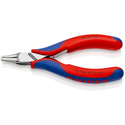 36 32 125 Elektronik-Bestückungszange mit Mehrkomponenten-Hüllen 125mm von Knipex