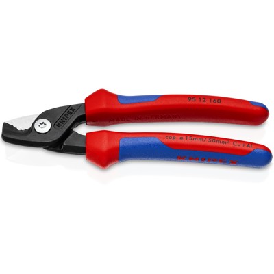 95 12 160 SB Kabelschere mit Stufenschnitt brüniert 160mm von Knipex