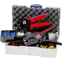 Knipex - Aderendhülsensortiment 1252tlg.0,50-10,00mm² Crimpzange 195 mm,Abisolierzange Knipex - Aderendhülsensortiment 1252tlg.0,50-10,00mm² Crimpzange 195 mm,Abisolierzange von Knipex