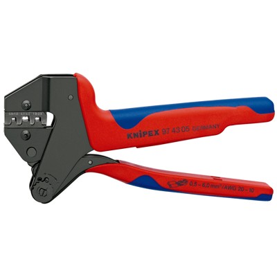 Crimp-Systemzange 97 43 05 brüniert Mehrkomponenten 0,5-6mm² 200mm von Knipex