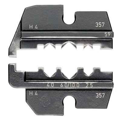 Crimpeinsatz für Crimpz. 97 49 59 Nester: 3 Vierkant-Crimp 2,5-6mm² 13-10 von Knipex