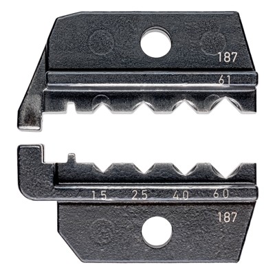 Crimpeinsatz für Crimpz. 97 49 61 Nester: 4 Vierkant-Crimp 1,5-6mm² 15-10 von Knipex