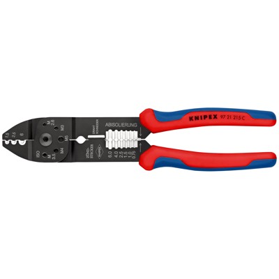 Crimpzange 97 21 215 C brüniert Mehrkomponenten 0,5-6mm² 230mm von Knipex