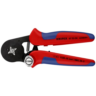 Crimpzange 97 53 04 brüniert Mehrkomp. selbsteinst. 0,08-16mm² 180mm von Knipex