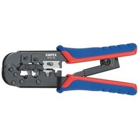 Crimpzange L.190mm f.6pol.Stecker brün. KNIPEX m.Mehrkomp.-Hüllen von Knipex