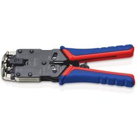 97 51 12 sb Crimpzange für Westernstecker mit Mehrkomponenten-Hüllen brüniert 200 mm (SB-Karte/Blister) von Knipex