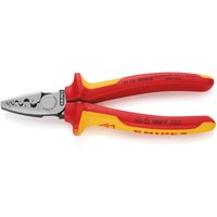 97 78 180 sb Crimpzange für Aderendhülsen isoliert mit Mehrkomponenten-Hüllen, VDE-geprüft 180 mm (SB-Karte/Blister) von Knipex