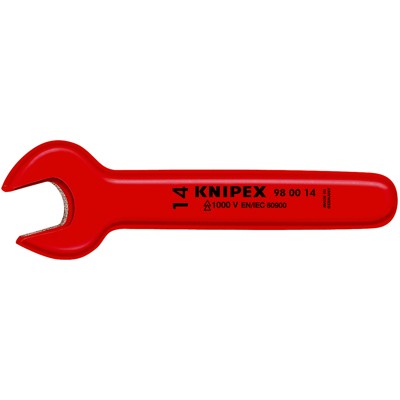 Einmaulschlüssel 98 00 16 isol. IEC 60900 DIN EN 60900 15° SW 16mm 155mm von Knipex