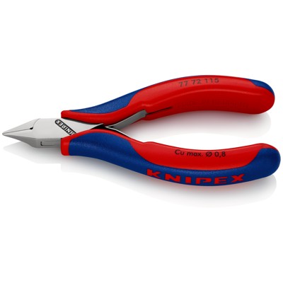 Elektronik-Seitenschneider 77 72 115 spiegelp. Mehrkomponenten 115mm von Knipex