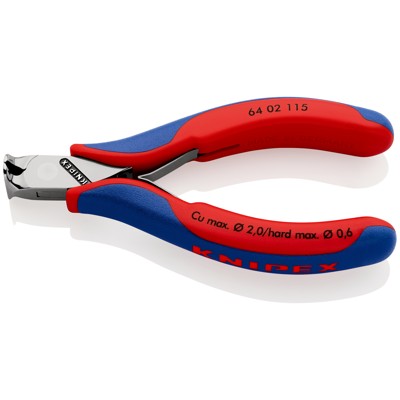 Elektronik-Vornschneider 64 02 115 spiegelpoliert Mehrkomponenten 115mm von Knipex