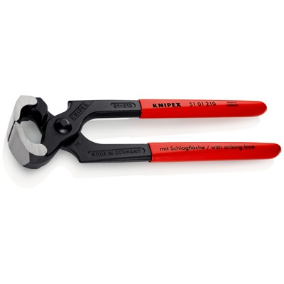 Hammerzange 51 01 210 poliert kunststoffüberzogen 210mm Hammerzange 51 01 210 poliert kunststoffüberzogen 210mm von Knipex