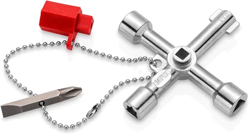 Knipex Schaltschrankschlüssel für gängige Schränke und Absperrsysteme 76 mm 00 11 03 von Knipex