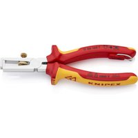 KNIPEX 11 06 160 T BK Abisolierzange mit Öffnungsfeder, universal verchromt VDE 160 mm KNIPEX 11 06 160 T BK Abisolierzange mit Öffnungsfeder, universal verchromt VDE 160 mm von Knipex