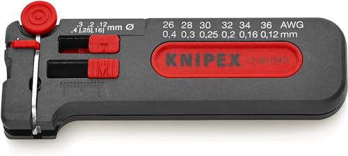 Knipex Mini-Abisolierwerkzeug 100 mm 12 80 040 SB von Knipex