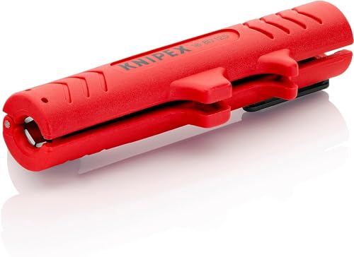 KNIPEX Universal-Abmantelungswerkzeug, 125 mm, für Rundkabel 8,0-13,0 mm (z.B. NYM-Kabel 3x1,5 mm²-5x2,5 mm²), Abisolierwerkzeug, 16 80 125 SB von Knipex