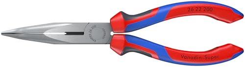 KNIPEX - 26 22 200 SBA Tools - Spitzzange mit Cutter, 40 Grad abgewinkelt, Mehrkomponenten (2622200SBA) von KNIPEX