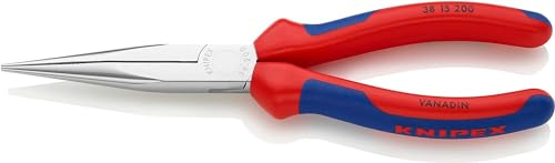 Knipex Mechanikerzange verchromt, mit Mehrkomponenten-Hüllen 200 mm 38 15 200 von Knipex