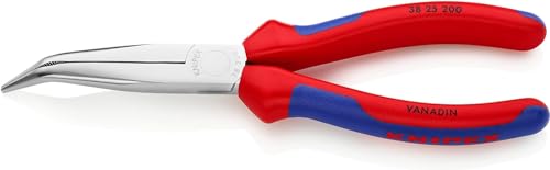 Knipex Mechanikerzange verchromt, mit Mehrkomponenten-Hüllen 200 mm 38 25 200 von Knipex