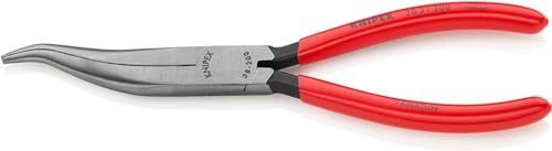 KNIPEX Mechanikerzange mit Kunststoff überzogen schwarz atramentiert 200 mm, 38 31 200 von KNIPEX